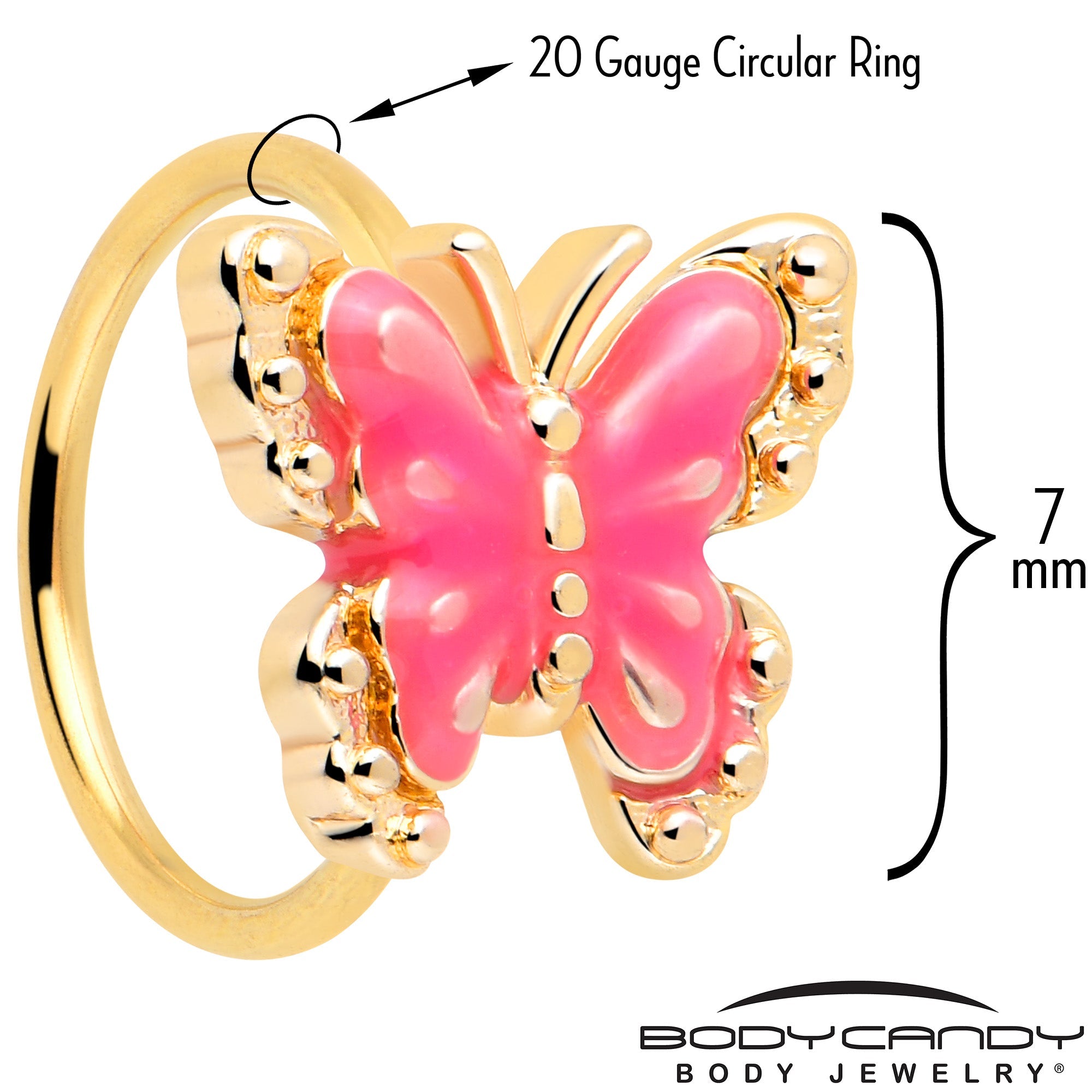 The Gilded Wing Nose Hoop