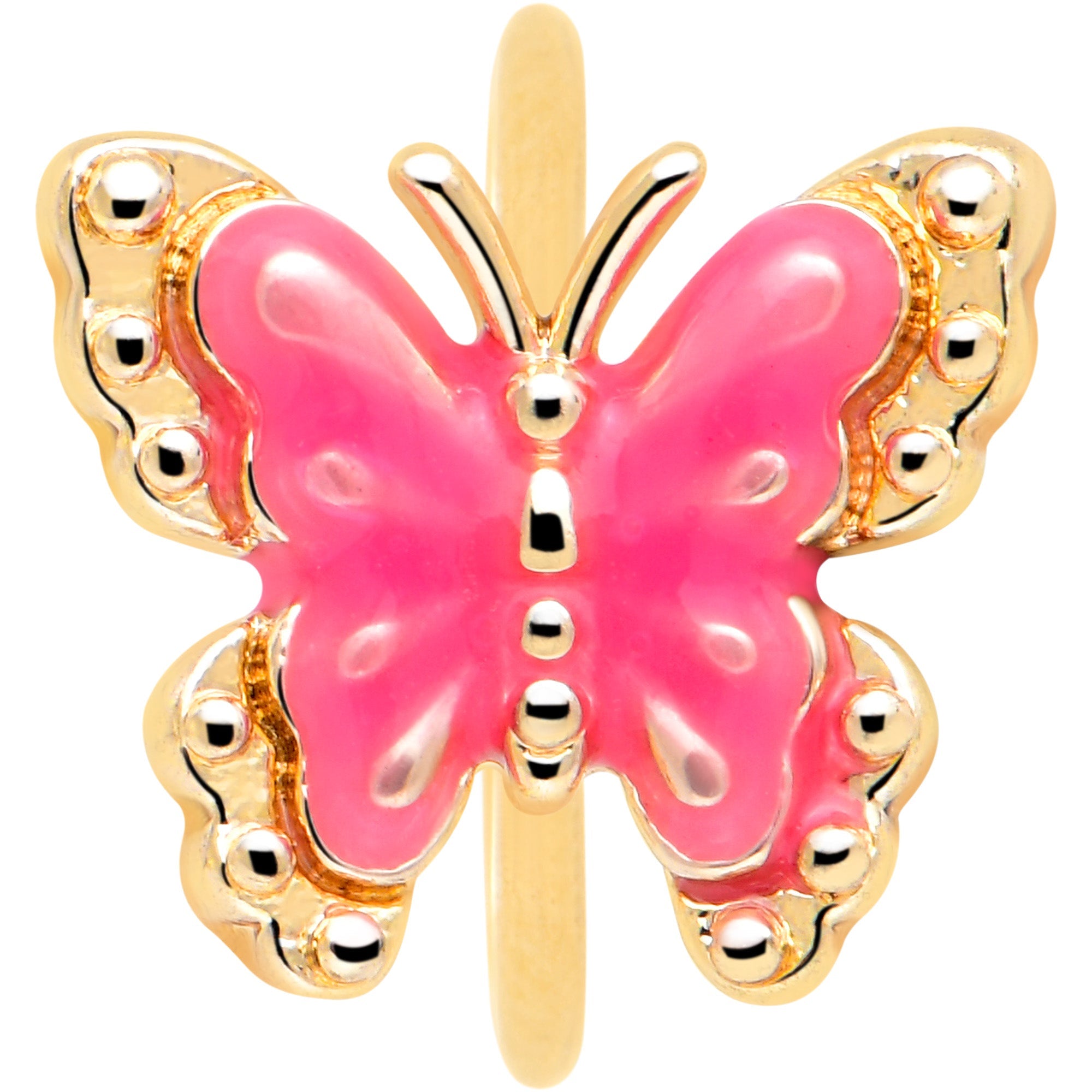The Gilded Wing Nose Hoop