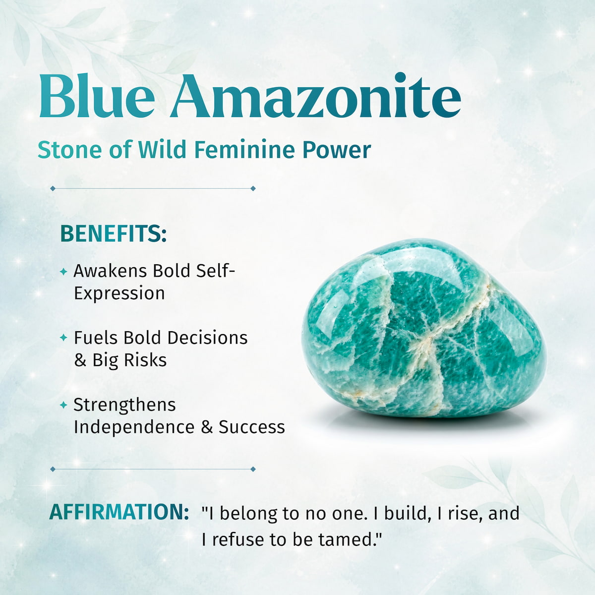Empire of Her Own Bracelet – Premium Blue Amazonite