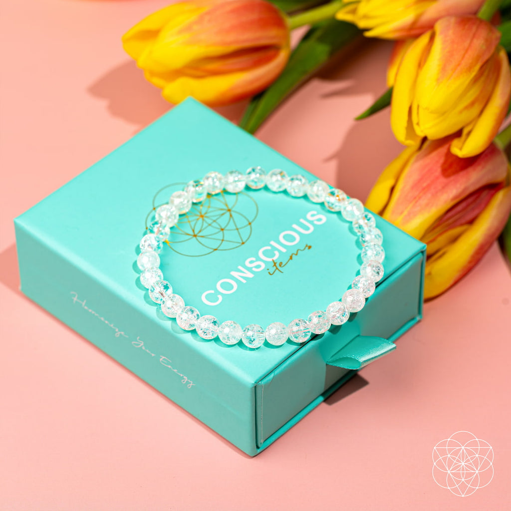 Emotional Ice Bath Bracelet – 6mm Ice Quartz