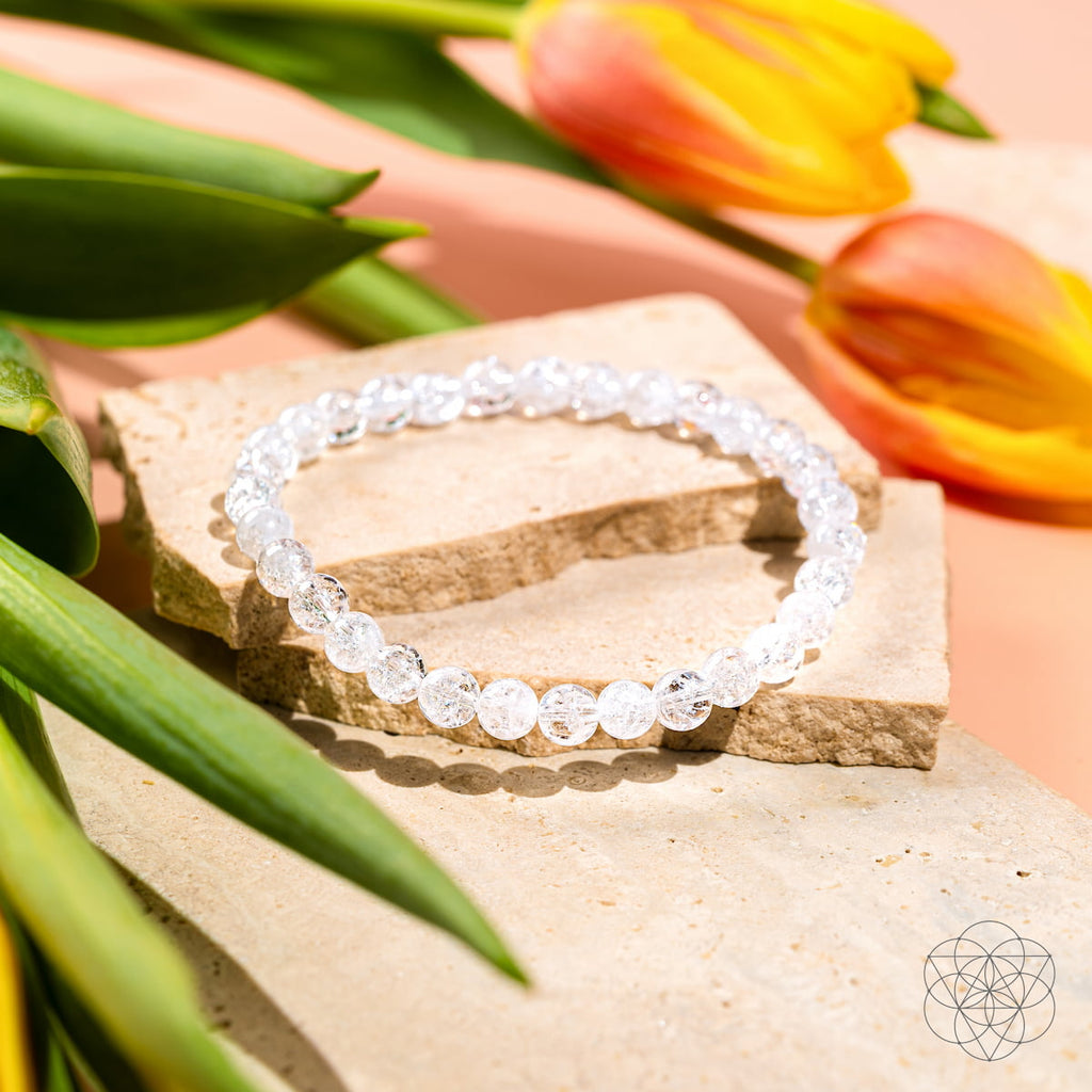 Emotional Ice Bath Bracelet – 6mm Ice Quartz