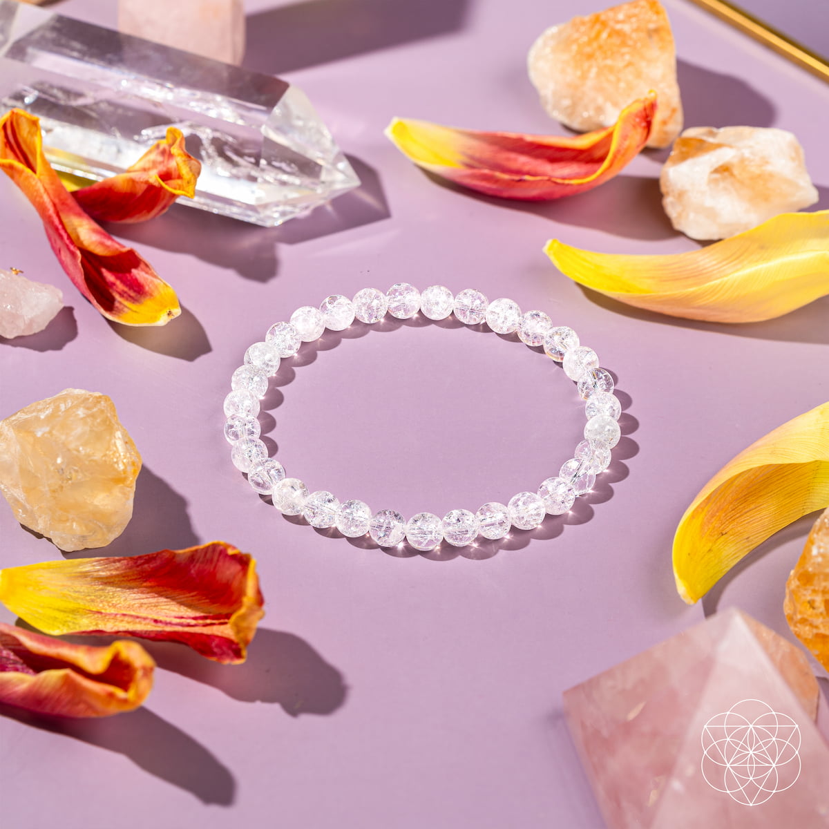 Emotional Ice Bath Bracelet – 6mm Ice Quartz