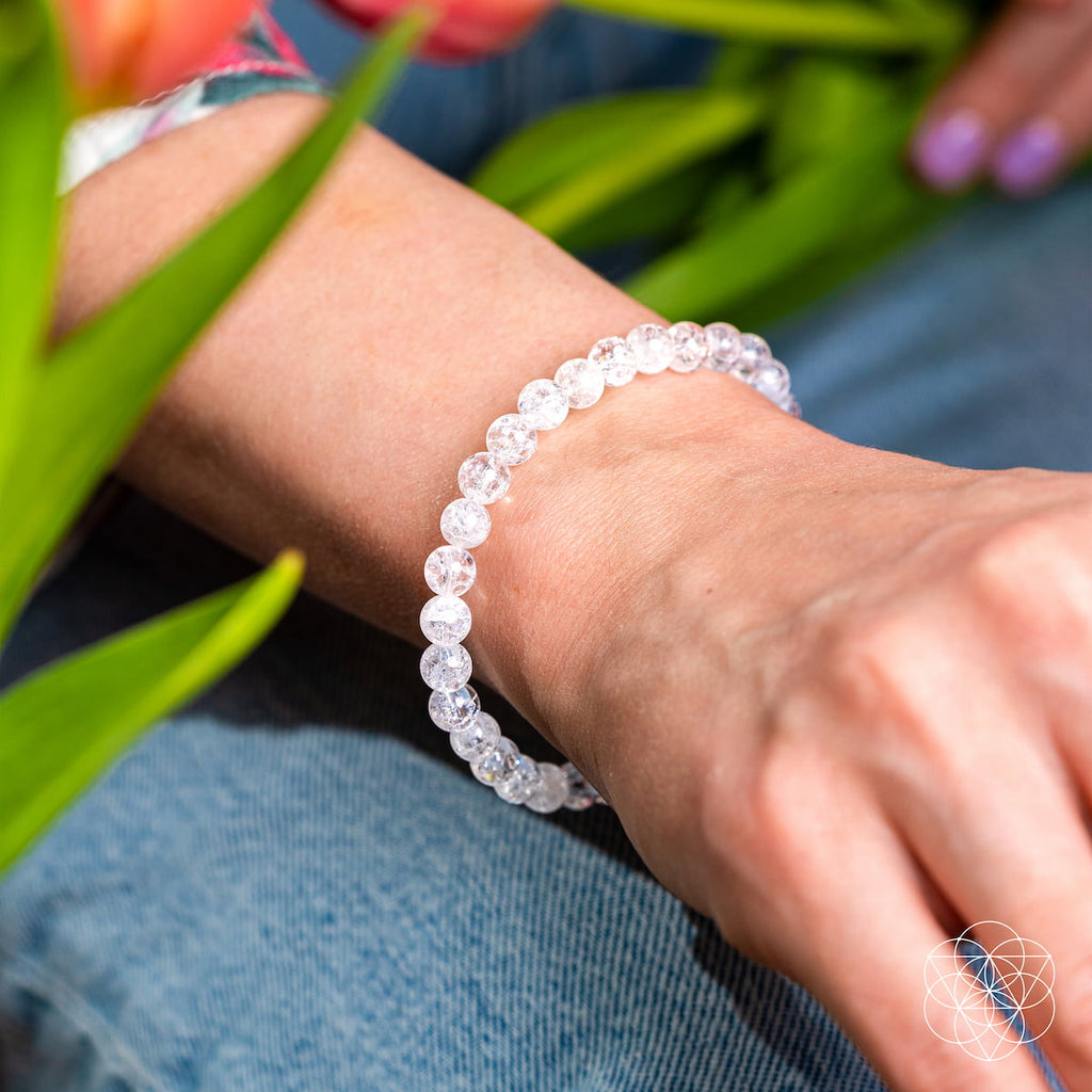 Emotional Ice Bath Bracelet – 6mm Ice Quartz