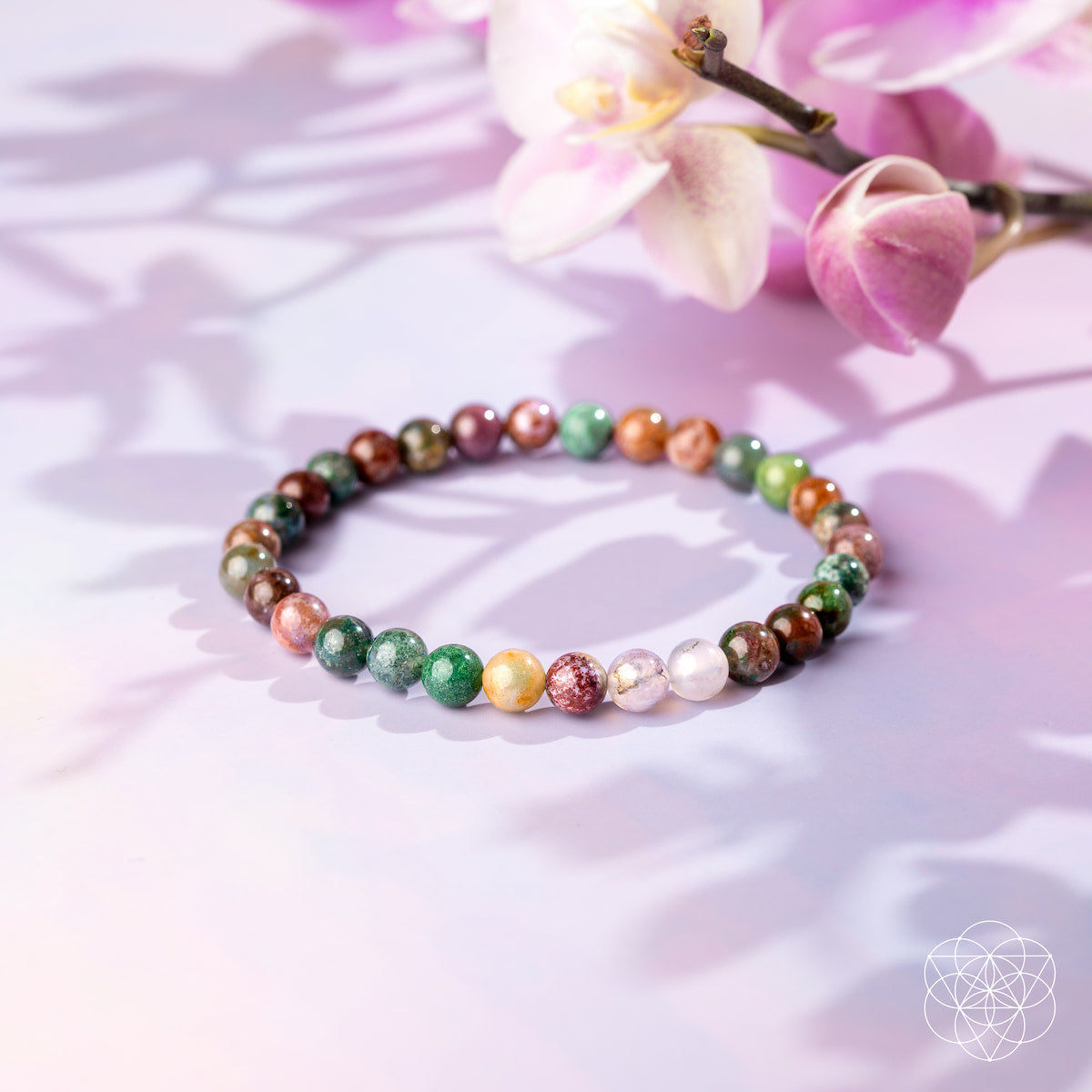 The Energy Bracelet – 6mm Indian Agate