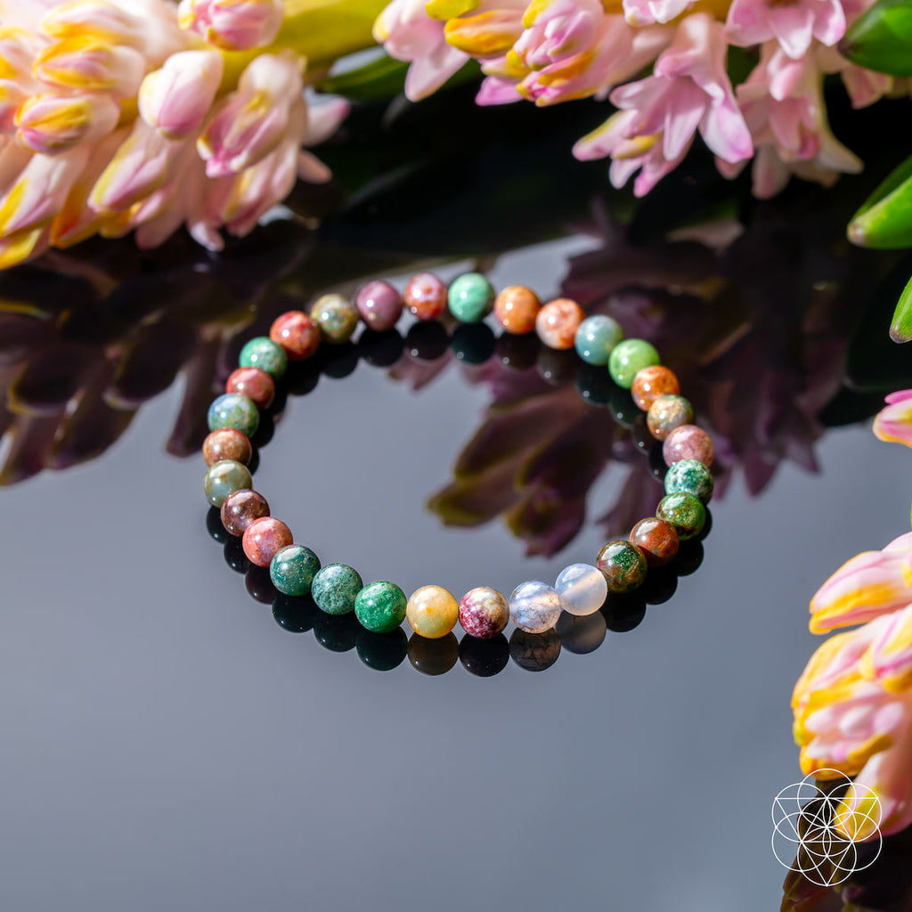 The Energy Bracelet – 6mm Indian Agate