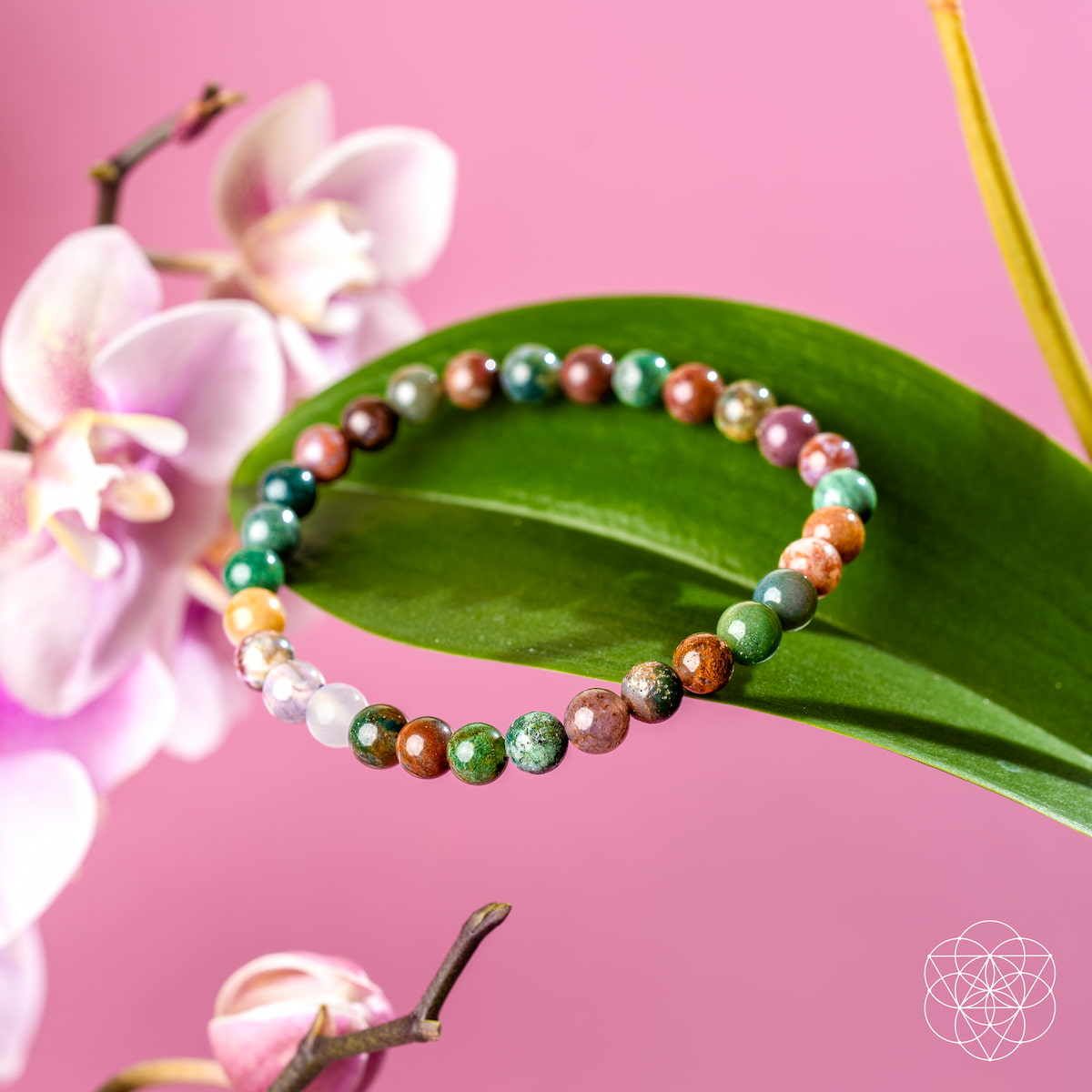 The Energy Bracelet – 6mm Indian Agate