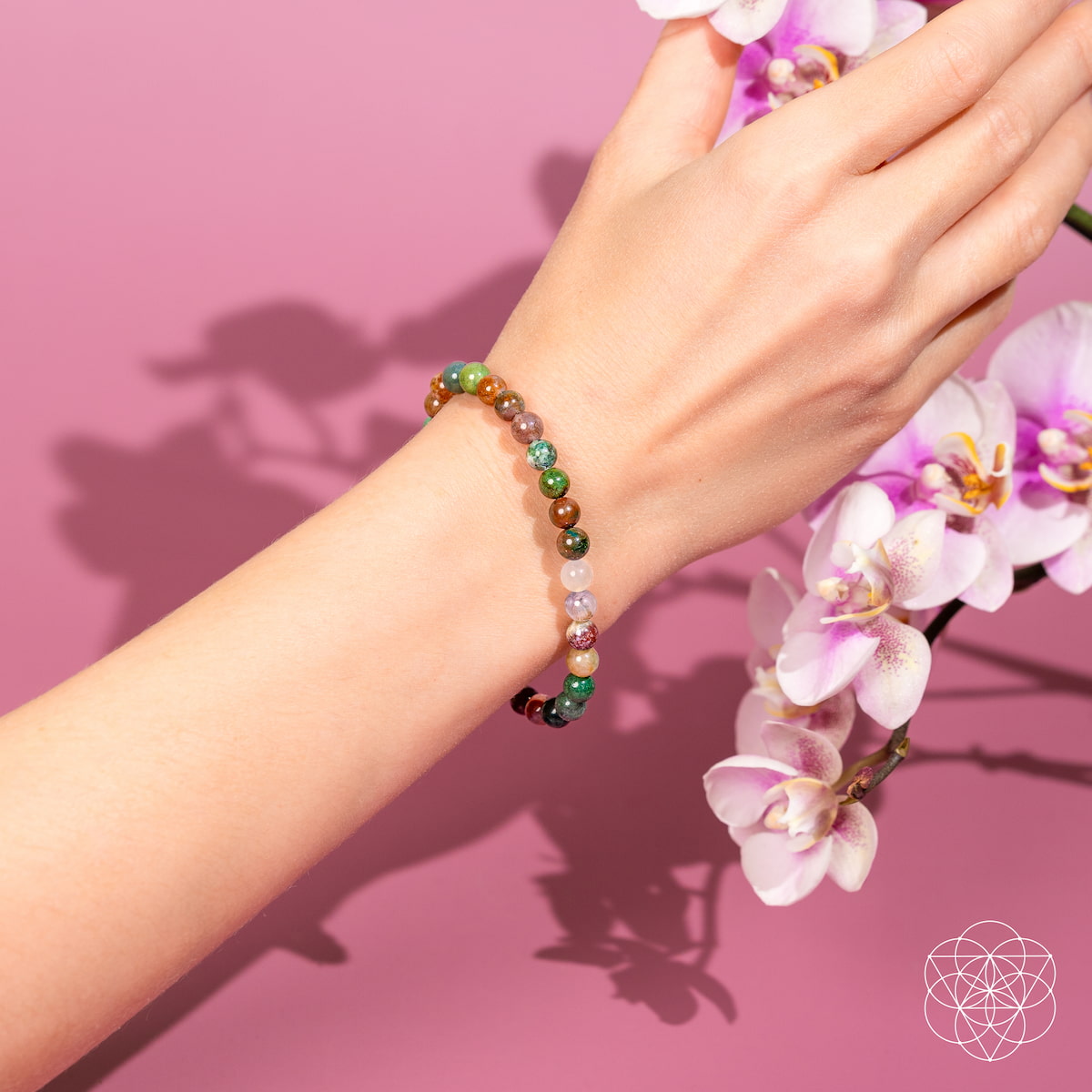 The Energy Bracelet – 6mm Indian Agate