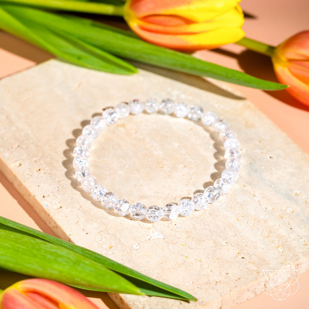 Emotional Ice Bath Bracelet – 6mm Ice Quartz