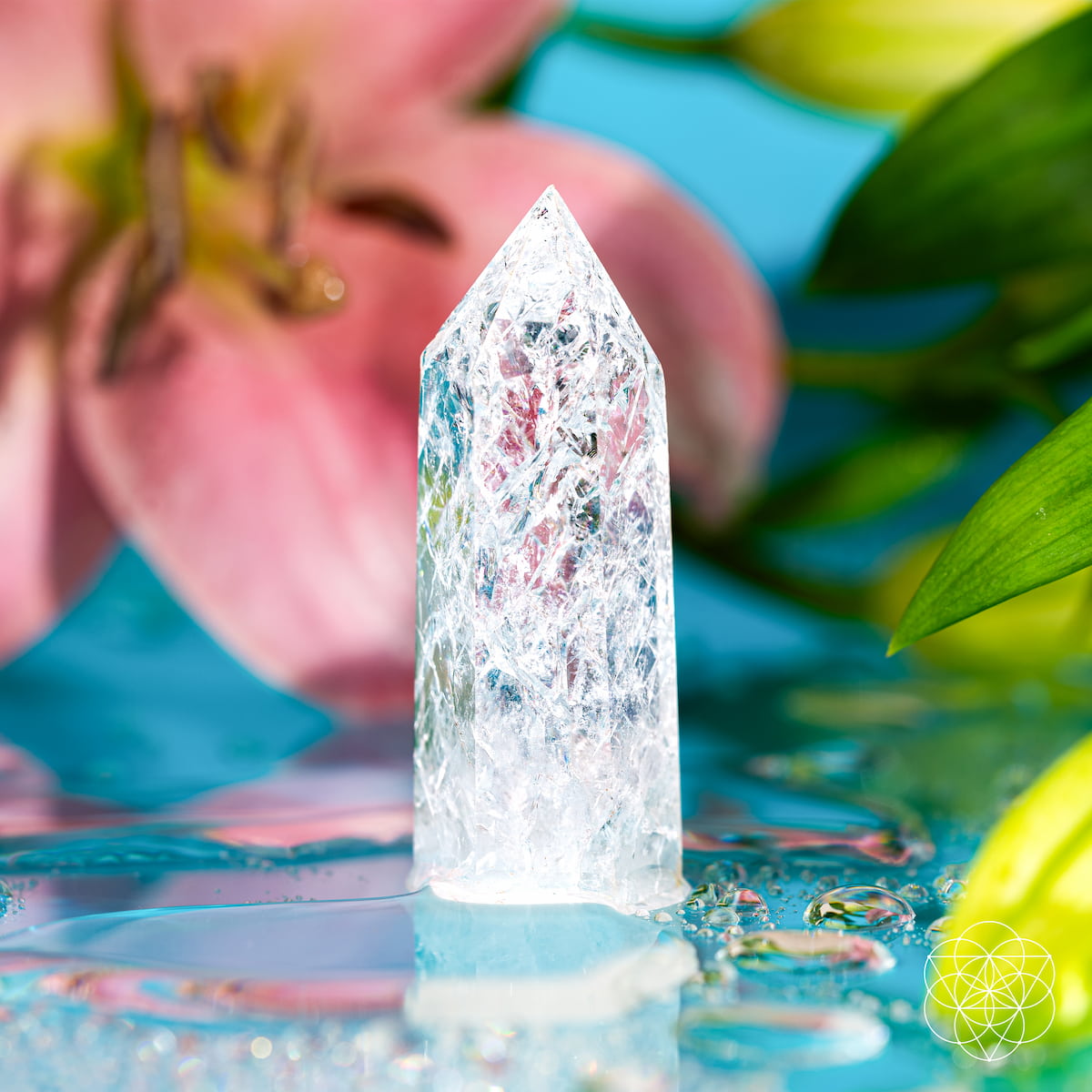 Limitless Manifestation Ice Quartz Point