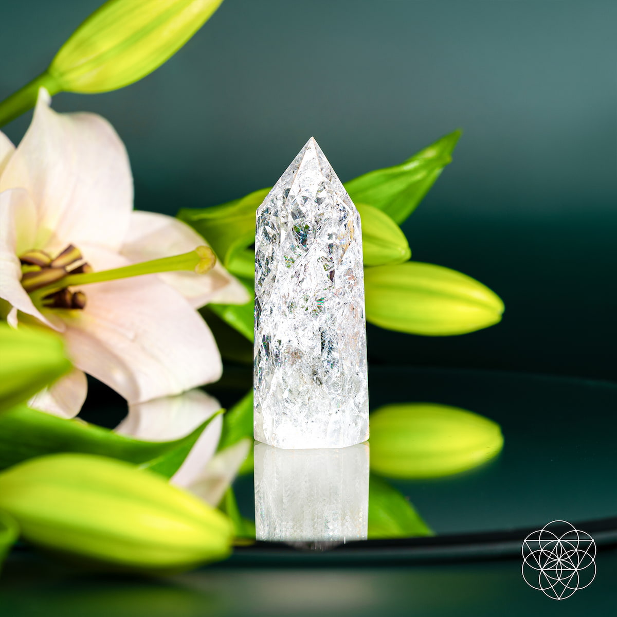 Limitless Manifestation Ice Quartz Point