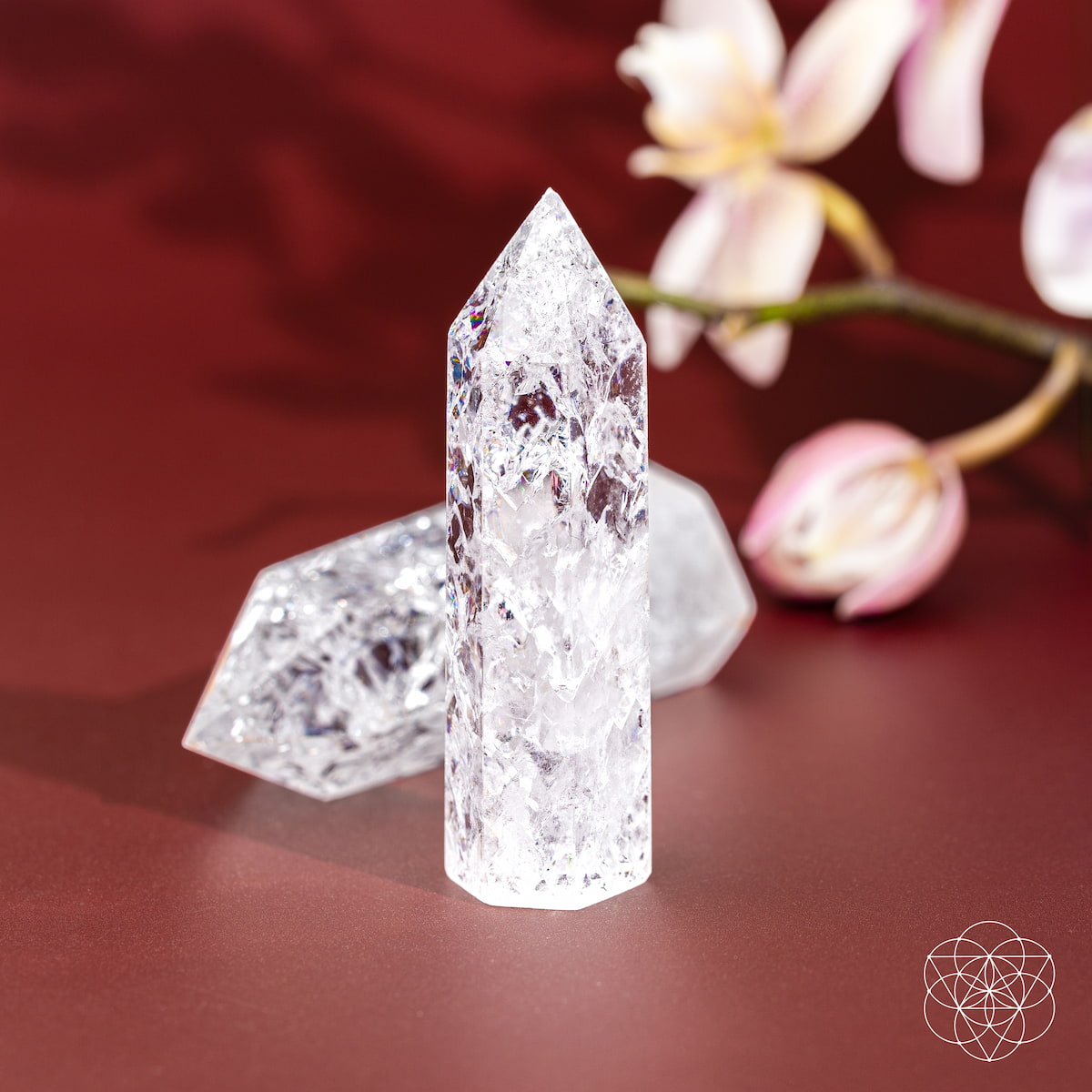 Limitless Manifestation Ice Quartz Point