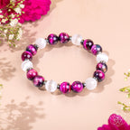 Shape Your Future Bracelet – Pink Galaxy Tiger’s Eye
