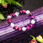 Shape Your Future Bracelet – Pink Galaxy Tiger’s Eye