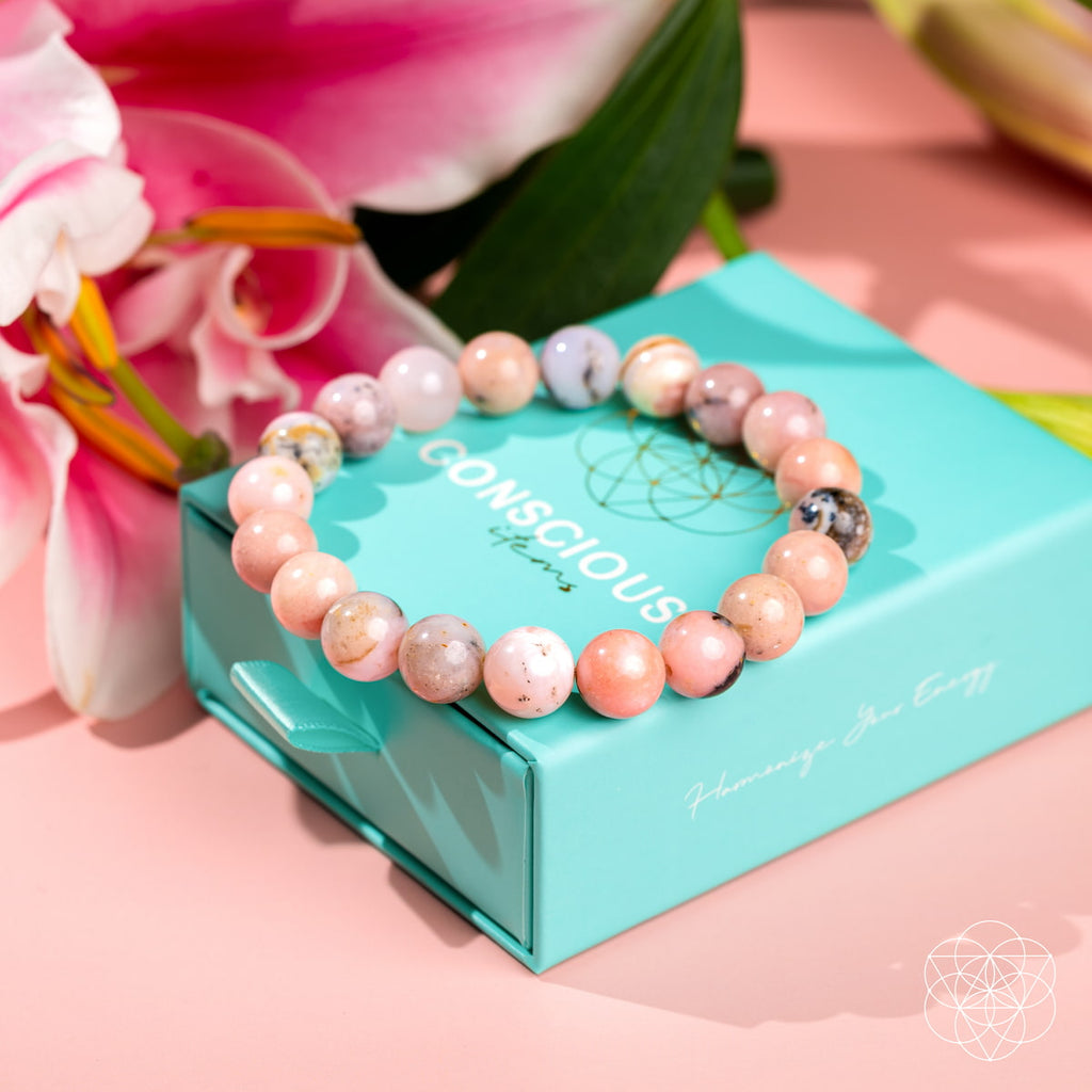 Repair My Heart Bracelet – Peruvian Pink Opal