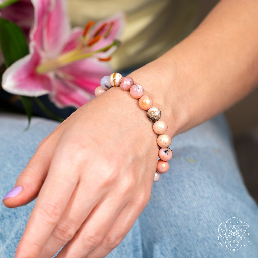 Repair My Heart Bracelet – Peruvian Pink Opal