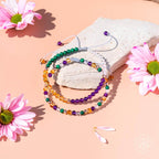 Destiny Maker Anklet Set – Citrine & Amethyst Power Pair