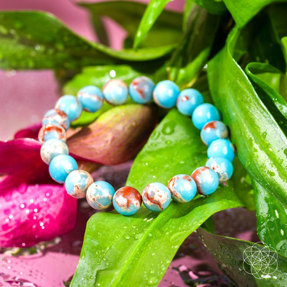 Empath’s Shield Bracelet – Aqua Terra Jasper