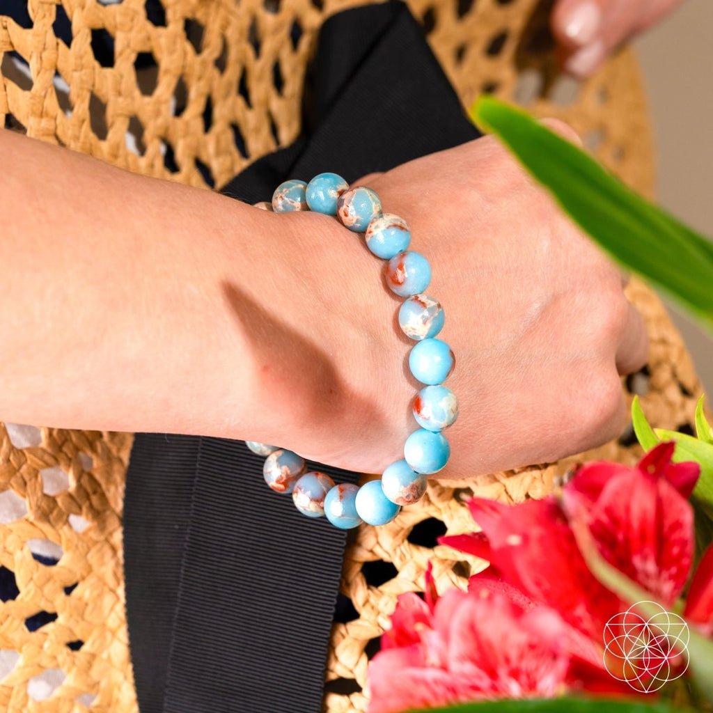 Empath’s Shield Bracelet – Aqua Terra Jasper