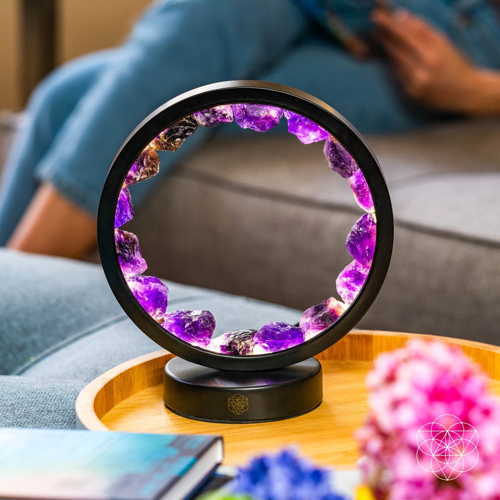 I Am At Peace — Spiritual Protection Amethyst Lamp