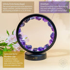 I Am At Peace — Spiritual Protection Amethyst Lamp