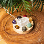Money Magnet Crystal Lamp – Selenite Core & Prosperity Stones