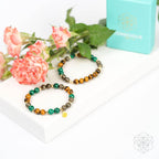 Powerhouse of Success Bracelet Set – Tiger’s Eye, Malachite, Pyrite