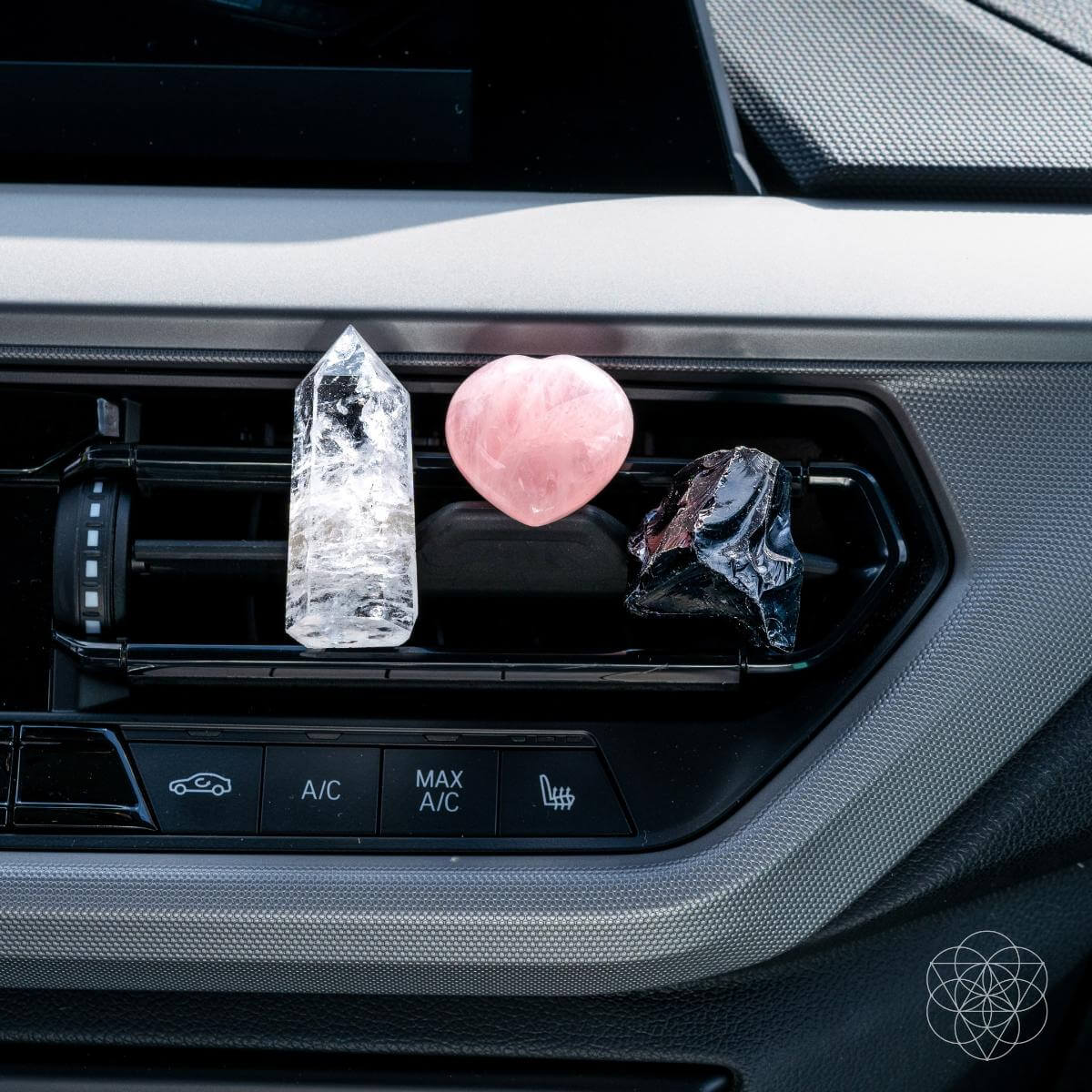 Spiritual GPS Car Crystal Kit – Obsidian & Quartz