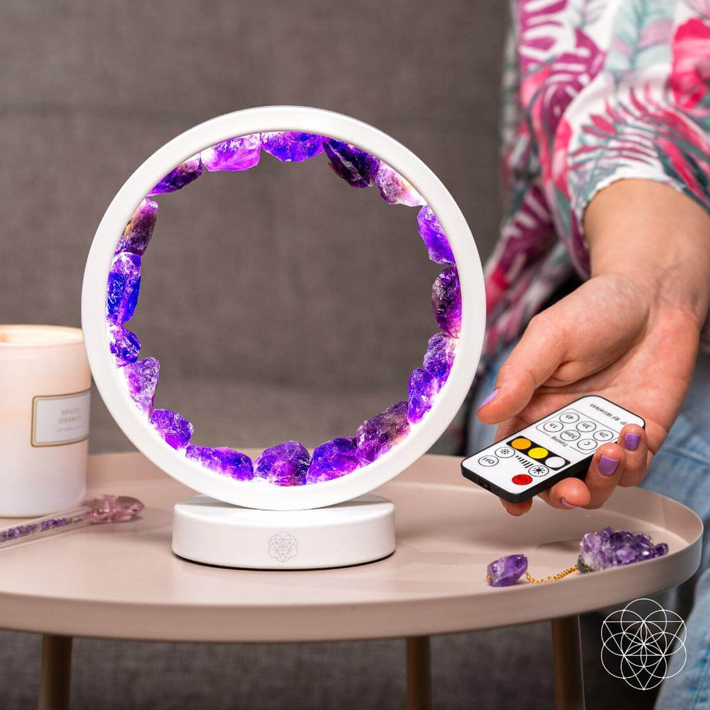 Stress Less, Sleep More – Amethyst Healing Lamp