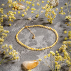 The Abundance Anklet – Genuine Citrine