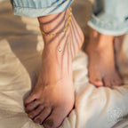 The Abundance Anklet – Genuine Citrine