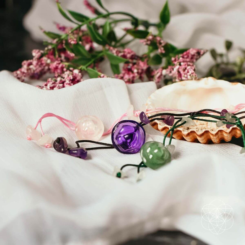 Emotional Healing Anklet – Rose Quartz