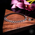 Energy Shield Anklet – Smoky Quartz & Clear Quartz