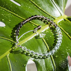 Energy Shield Anklet – Smoky Quartz & Clear Quartz