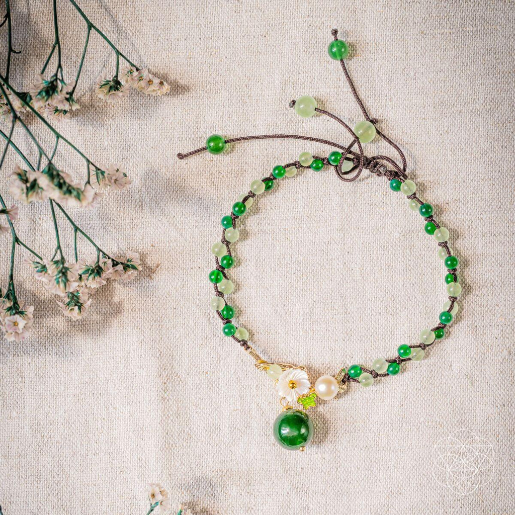 Financial Success Anklet – Jade & Agate
