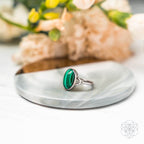 Heart-Healing Ring – Malachite Heart