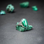 Heart-Healing Ring – Malachite Heart