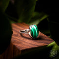 Heart-Healing Ring – Malachite Heart