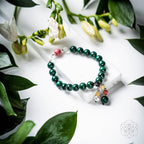 Law of Attraction Bracelet – Malachite & Pearl