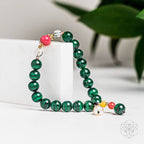 Law of Attraction Bracelet – Malachite & Pearl