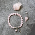 Rose Quartz Crystal Trio