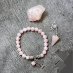 Rose Quartz Crystal Trio