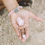 Rose Quartz Crystal Trio