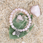 Rose Quartz Crystal Trio