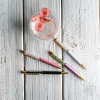 Self-Cleansing Crystal Pens – Set of 4 Gemstone Infused
