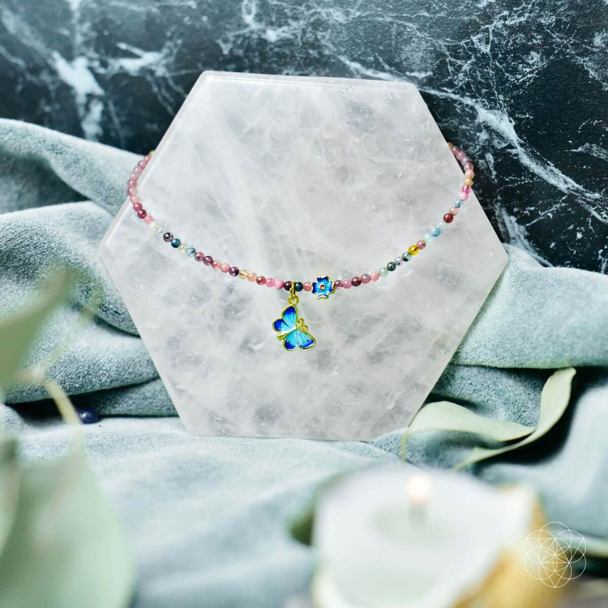 Tourmaline Anklet of Hope – Black Tourmaline