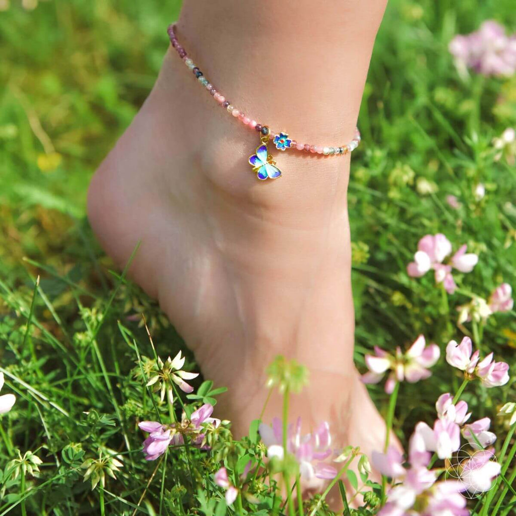 Tourmaline Anklet of Hope – Black Tourmaline