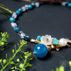 Positivity Anklet – Pearl, Moonstone & Apatite