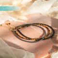 Triple Protection Anklet Set – Hematite, Obsidian & Tiger’s Eye