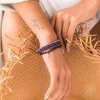 Veil of Protection Bracelet Set – Amethyst & Hematite